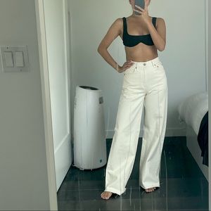 Levi’s Cream wide leg pants / jeans (worn once)